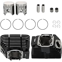 Cylinder Pistons Rings Wrist Pins Repair Kit Replacement for RD350 1973 1974 1975 360-11321-00-00 360-11311-00-00