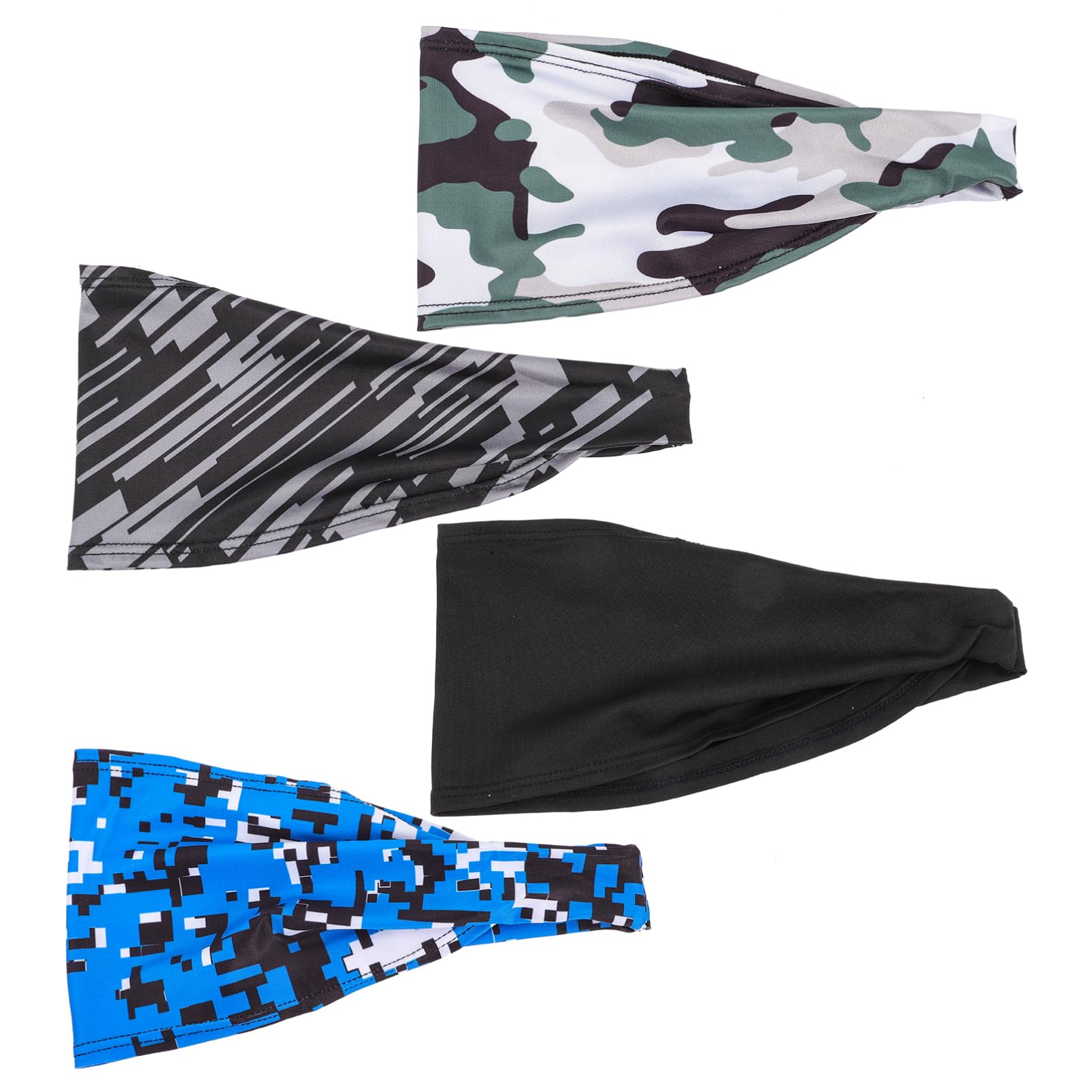 ibasenice Diademas Deportivas para Hombre Bandas Absorbentes De Sudor Headbands De Fitness Elásticos para Ejercicio Adecuadas para Correr Baloncesto