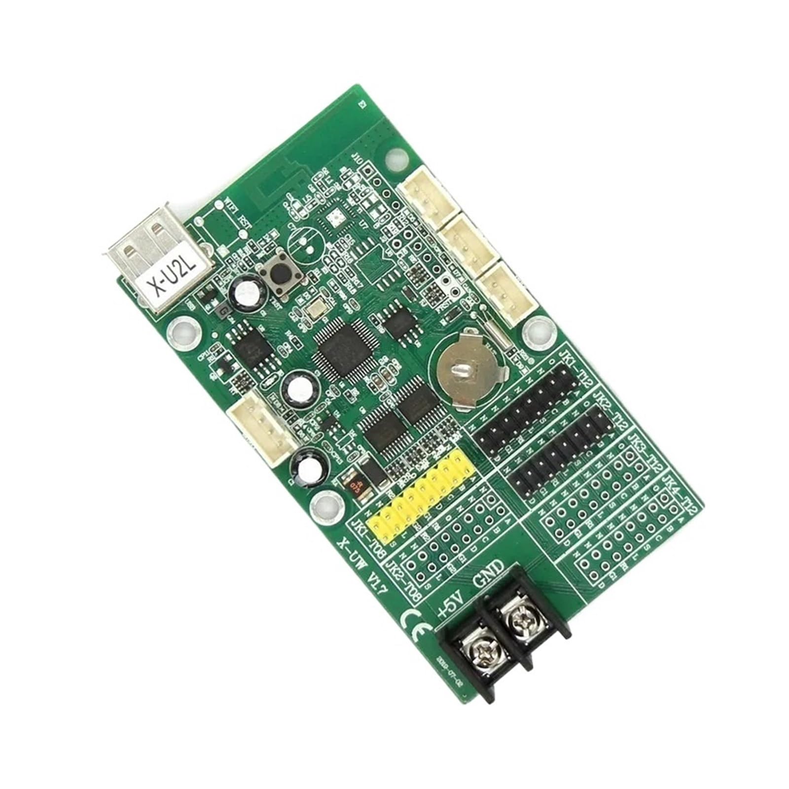 JJKKOZVQF X-U2L X-U3 X-U4 X-U4L USB Led Control Card Monochrome Dual Color P10 F3.75 F5.0 Display Module U Disk LED Controller Drive Board(X-U2L)
