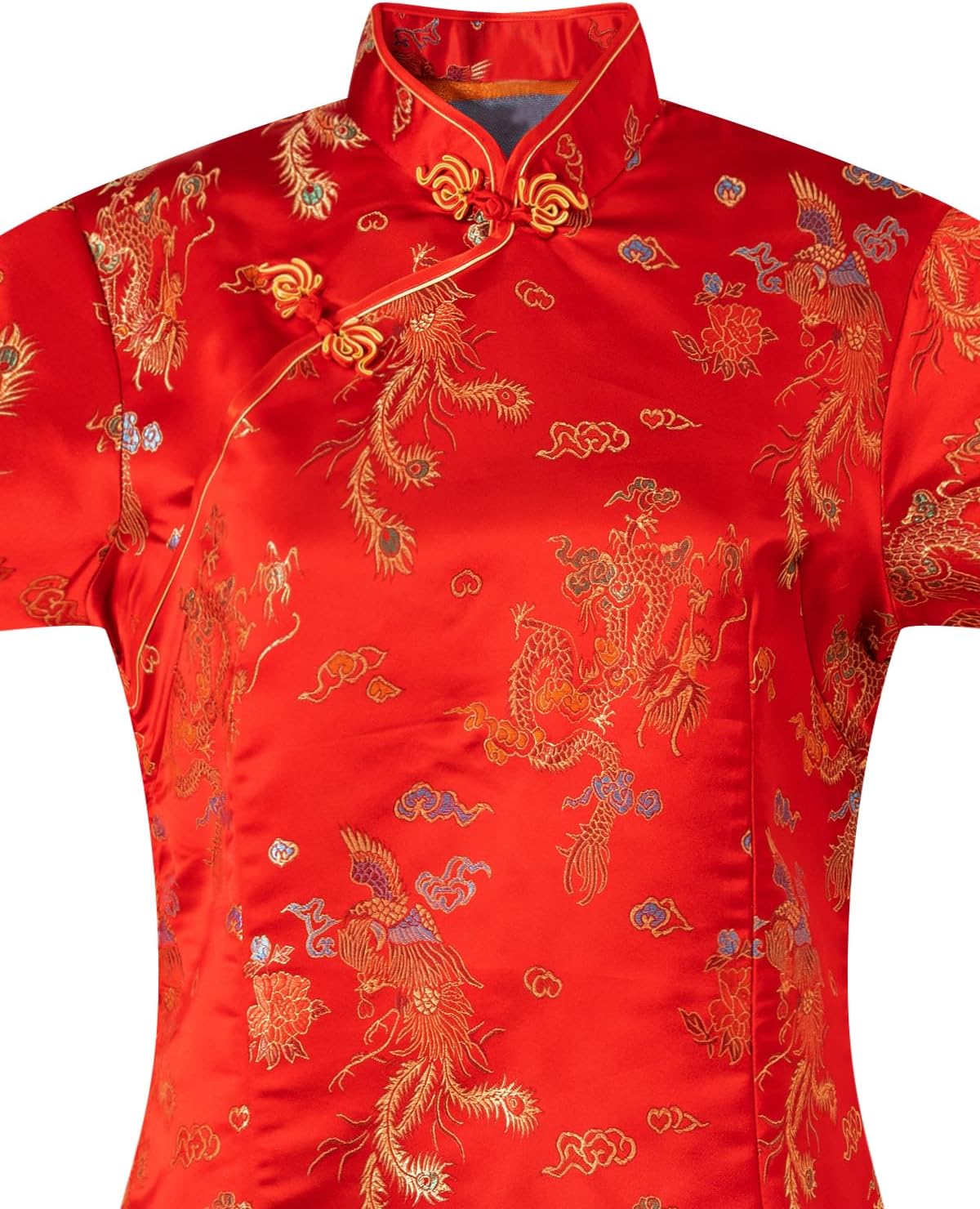 Women Cheongsam Chinese New Year Maxi Dress Spring Festival Qipao