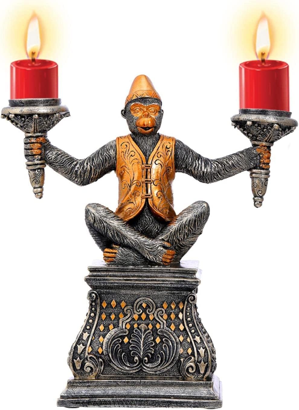PHONME Candlestick Candle Holders Decoration Monkey Candle