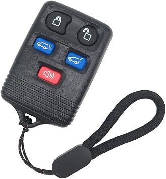 Remote Key Fob Shell Case Fit for Select Ford and Lincoln Vehicles with FCC ID Protection CWTWB1U551 5 Buttons Keyless Entry Replacement Car Key Cover 1