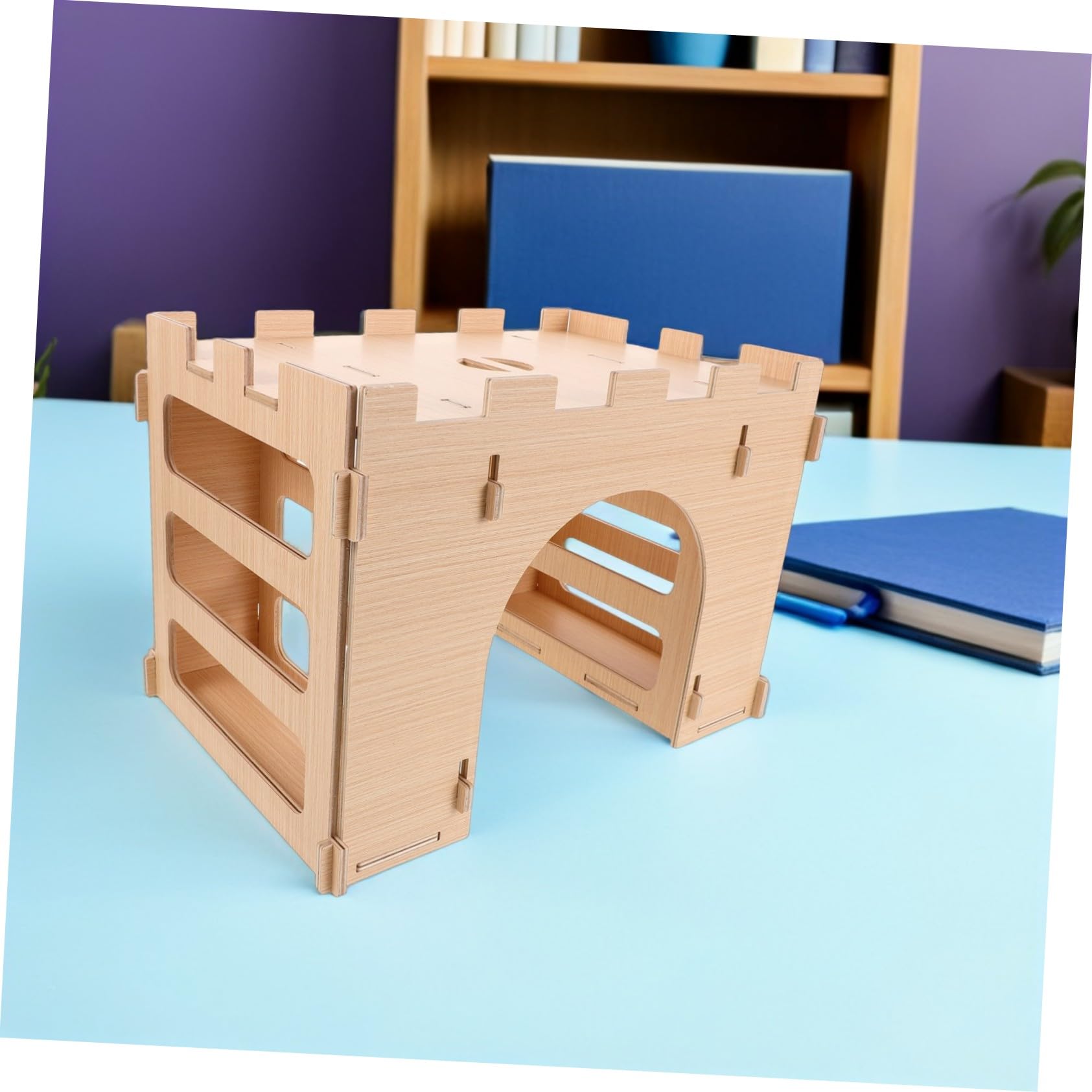 SHINEOFI Heu Für Kaninchen Futterautomat Kleine Heu Futterstation Holz Futterautomat Für Kleintiere Kaninchen Futterständer Hasen Für