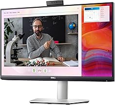 Dell S2422HZ 24-inch FHD 1920 x 1080 75Hz Video Conferencing Monitor, Pop-up Camera, Noise-Cancelling Dual Microphones, Dual 5W Speakers, USB-C connectivity, 16.7 Million Colors, Silver (Latest Model)