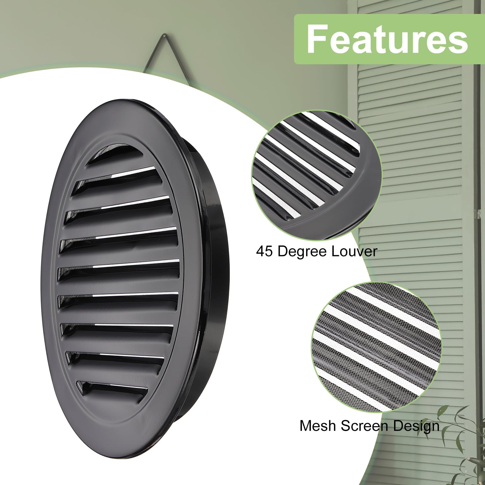 PATIKIL 10 Inch Round Soffit Vent - Image 3