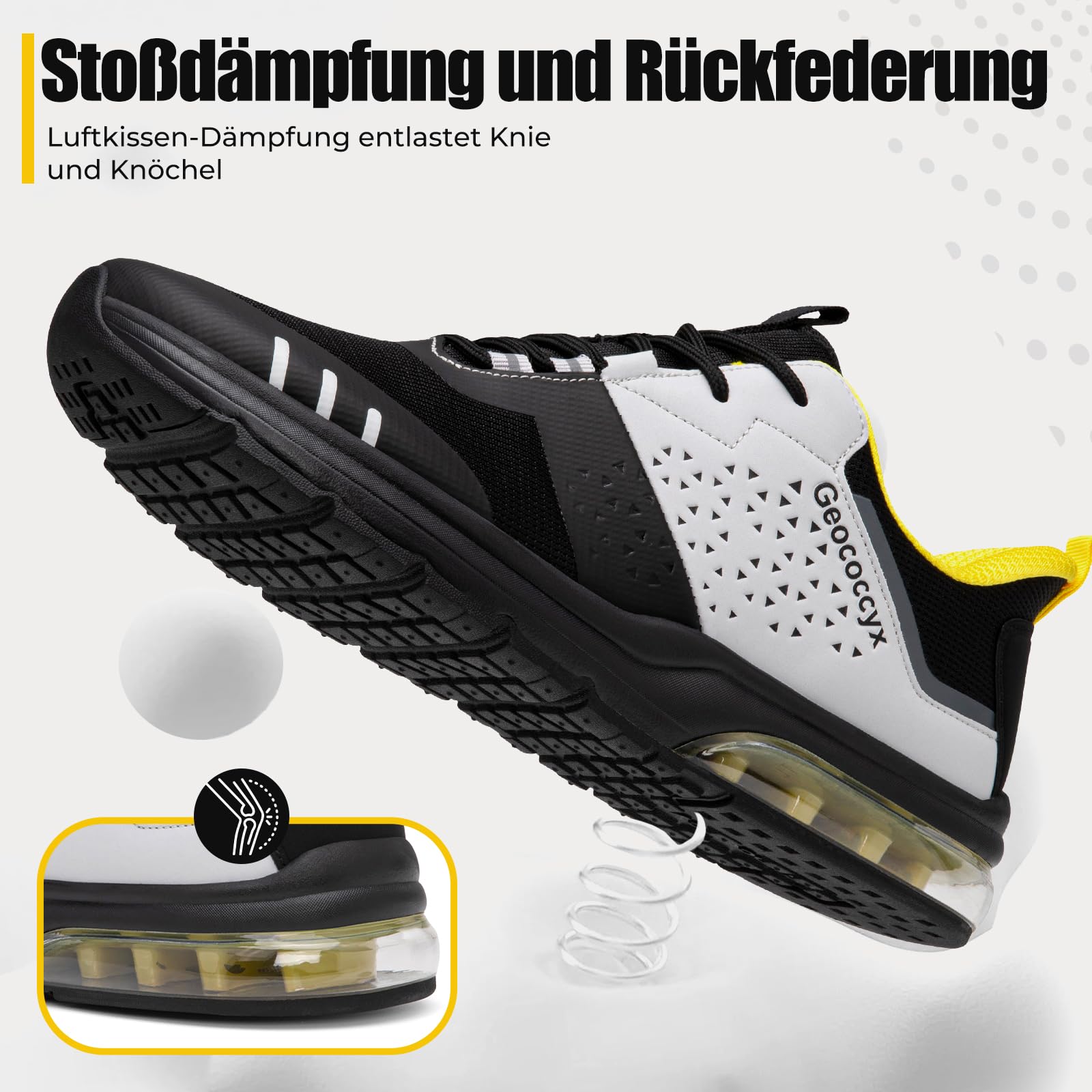 Breite Zehenbox Laufschuhe Herren Sportschuhe | Sneaker,Turnschuhe,Freizeitschuhe,Atmungsaktiv,Stoßdämpfung,Rutschfest,für Alltag und Outdoor
