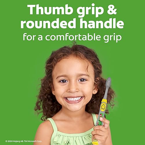 Miniatura 12 de Colgate Cepillo de dientes para niños, Minions, con cerdas extra suaves y soporte de ventosa integrado, paquete de 4