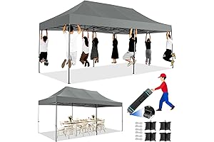 Tooluck 20x10 Heavy Duty Pop up Canopy Tent