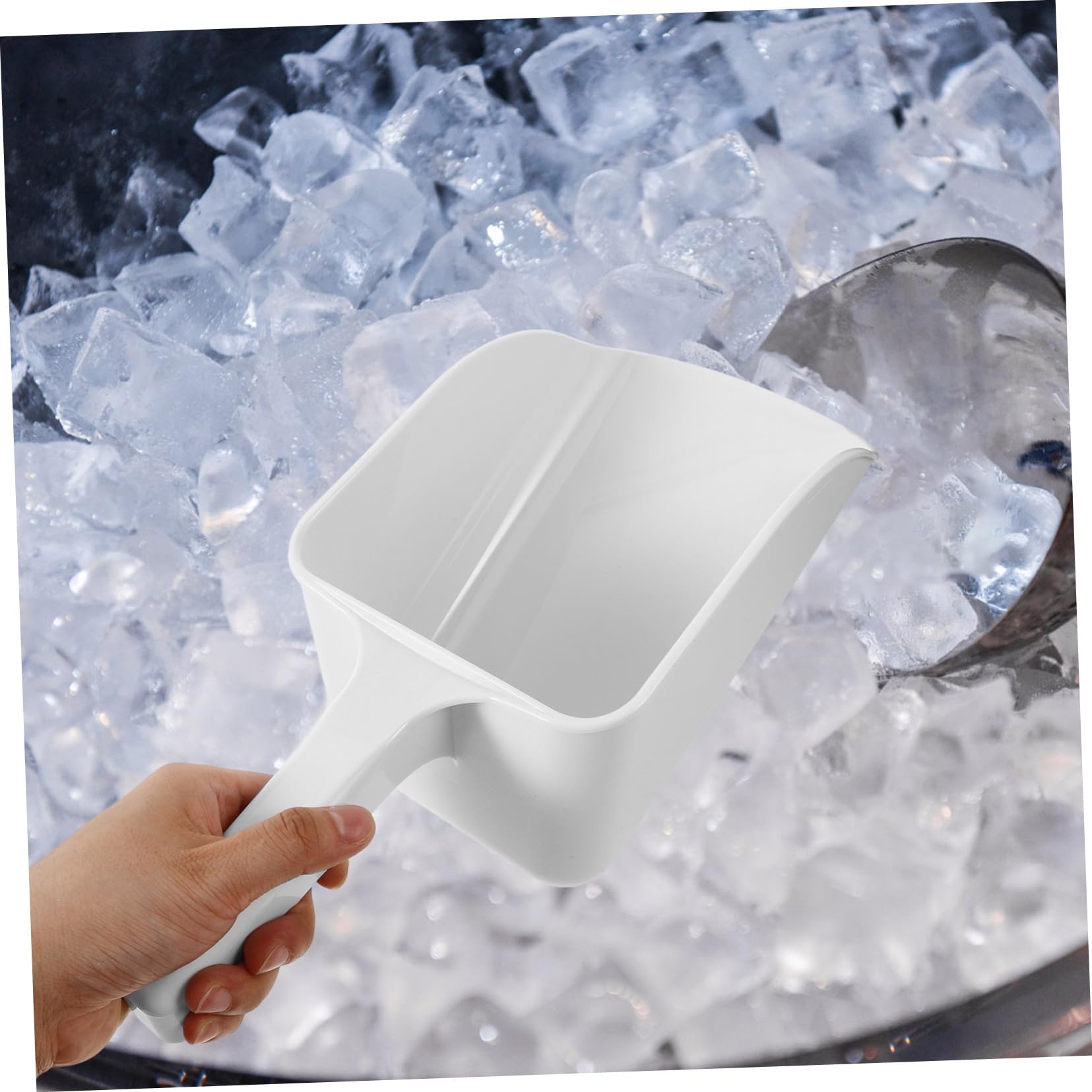 PRETYZOOM 3st Eisschaufel Schaufel Popcornschaufel Scoop Mehlschaufel Bar-eisportionierer Süßigkeiten Schaufel Buffets Schaufel Teelöffel Popcorn-Kugeln Weiß Abs Wiederverwendbar