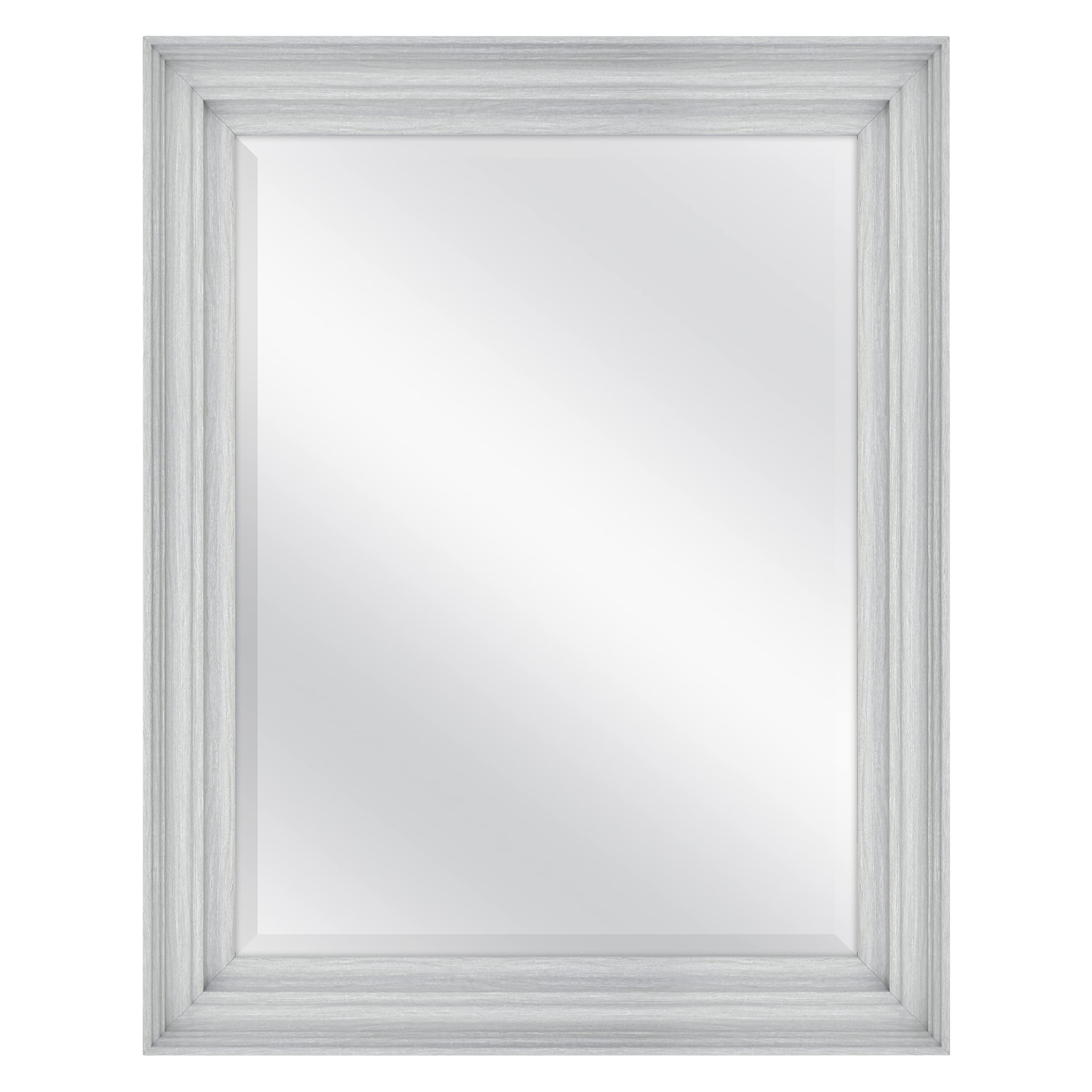 MCS Ezra Wall Mirror, Gray Woodgrain, 22.66 x 28.66 in