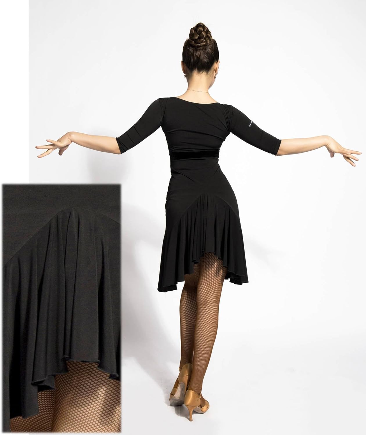 SCGGINTTANZ G3028 Latin Ballroom Dance Professional Double Sided Wearable Design Swing Dress