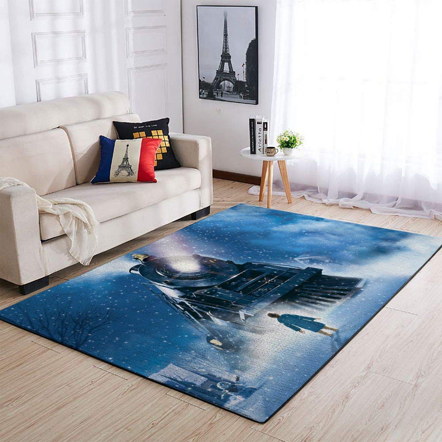 oHome Design Christmas The Polar Express Area Rug