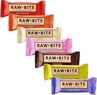 Raw Bite surowe jedzenie (7 batonów), zestaw do mieszania, 1 opakowanie (1 x 350 g)
