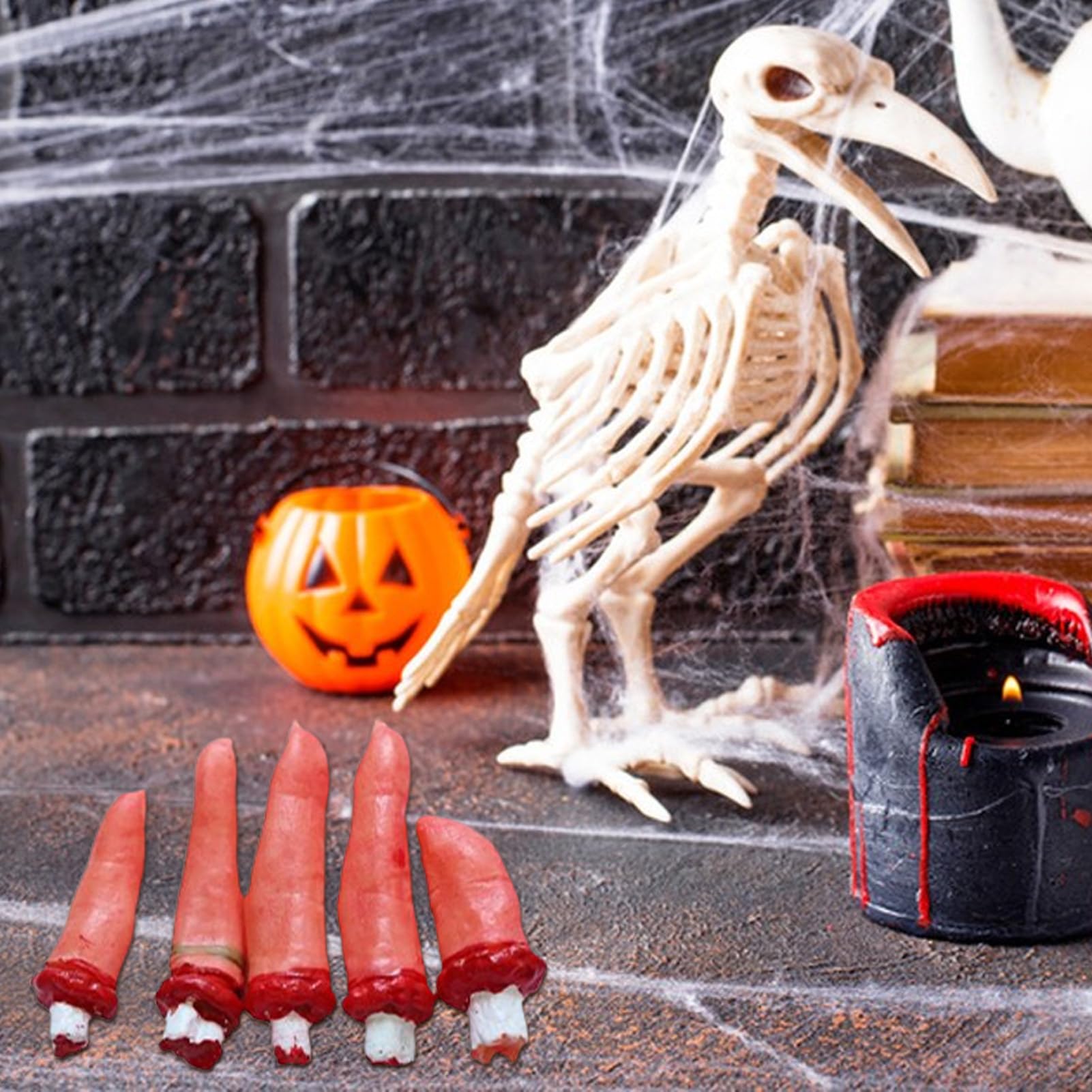 Halloween Sztuczne Dłonie Sztuczne Odcinki Dłoni Ludzkiej | Dekoracje Strachu na Przyjęcia Dom Strachów Szkoła Teatr Wnętrze Ogród Ściana Biurko