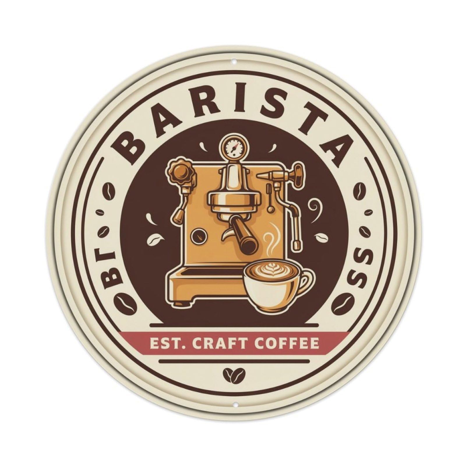 Barista Boss Metal Tin Sign Plaque