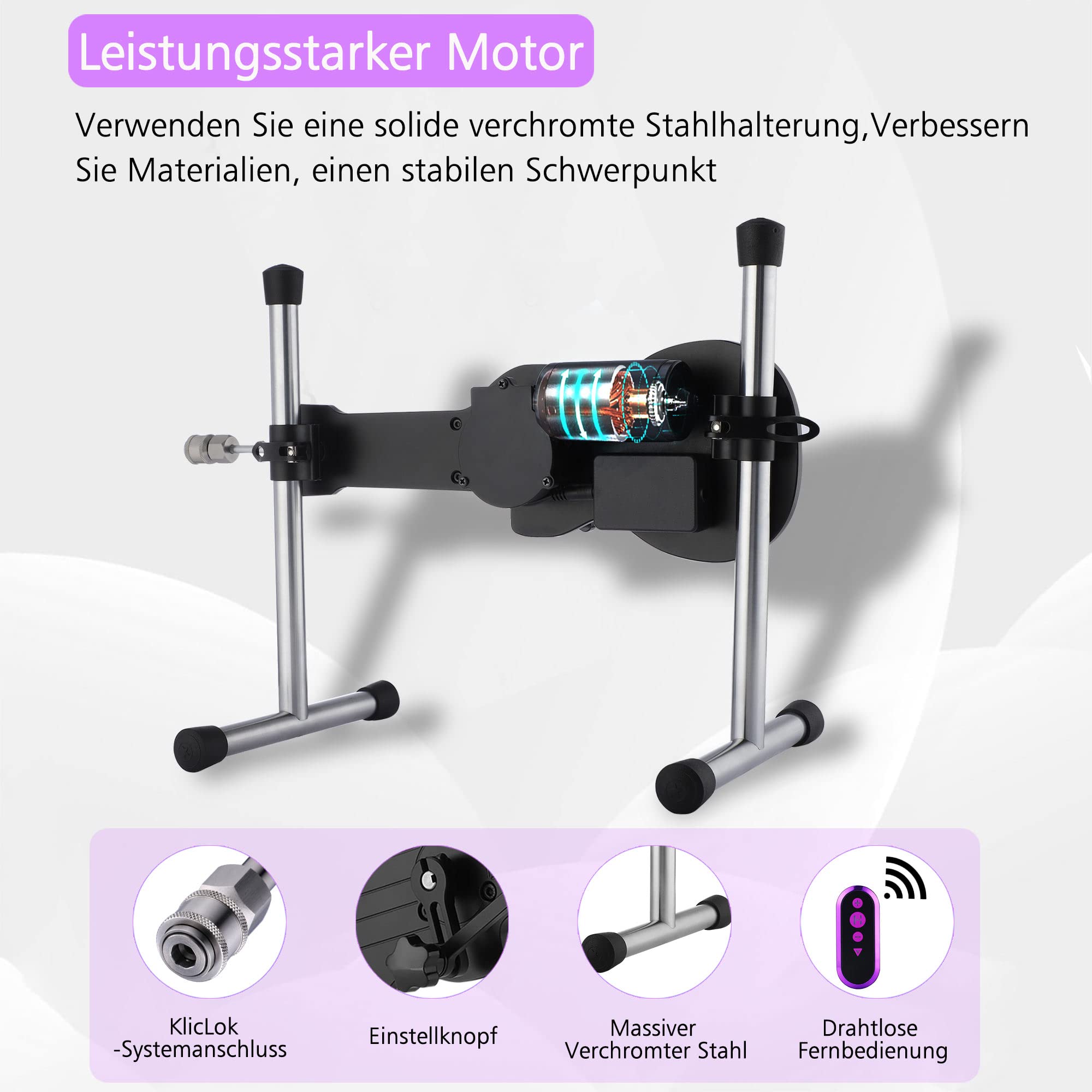 HISMITH mini máquina de sexo con control APP, máquina para follar para adultos con sistema KlicLok, máquina del amor portátil unisexo, AK-09.