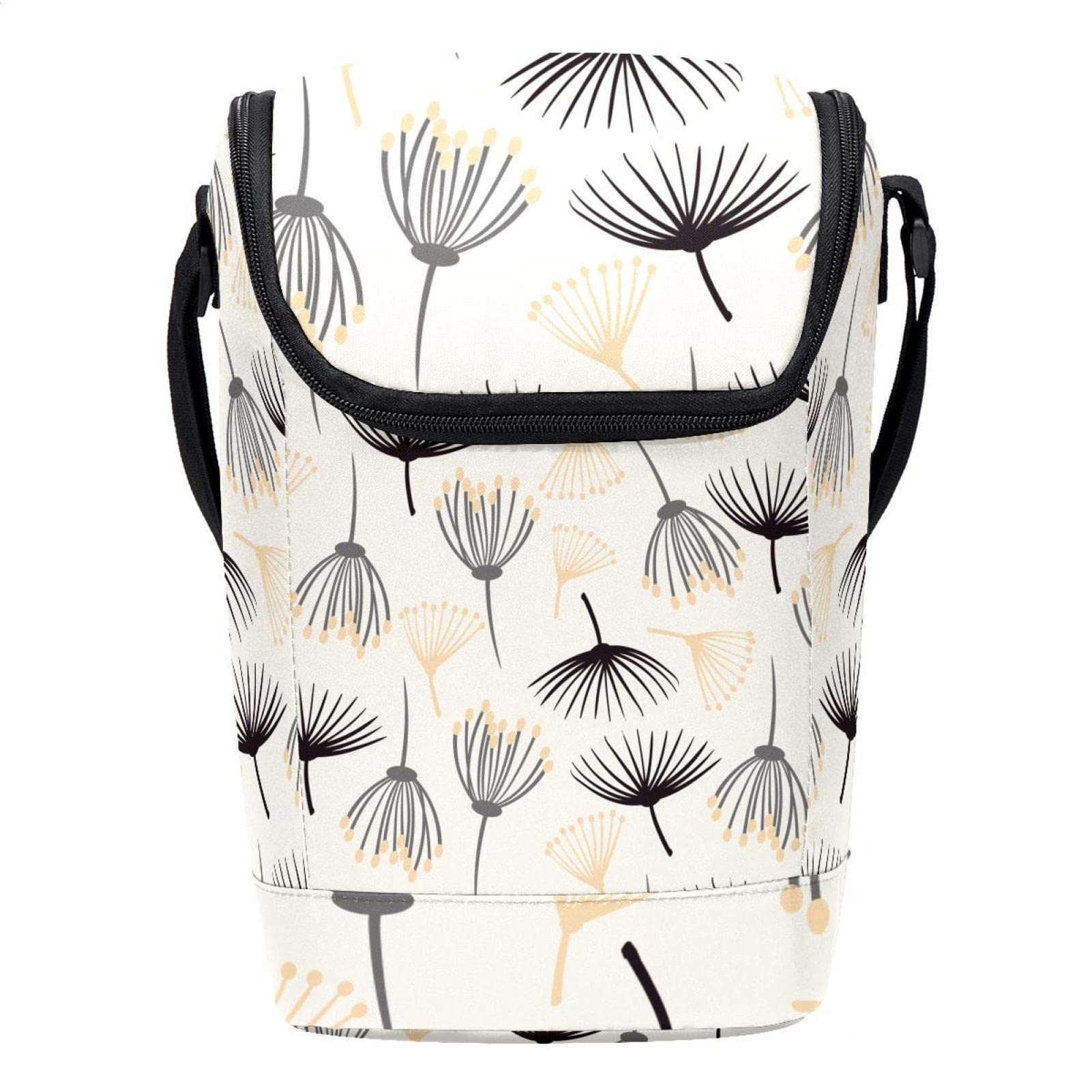 Bolsa de almuerzo con diseño de diente de león para oficina y picnic