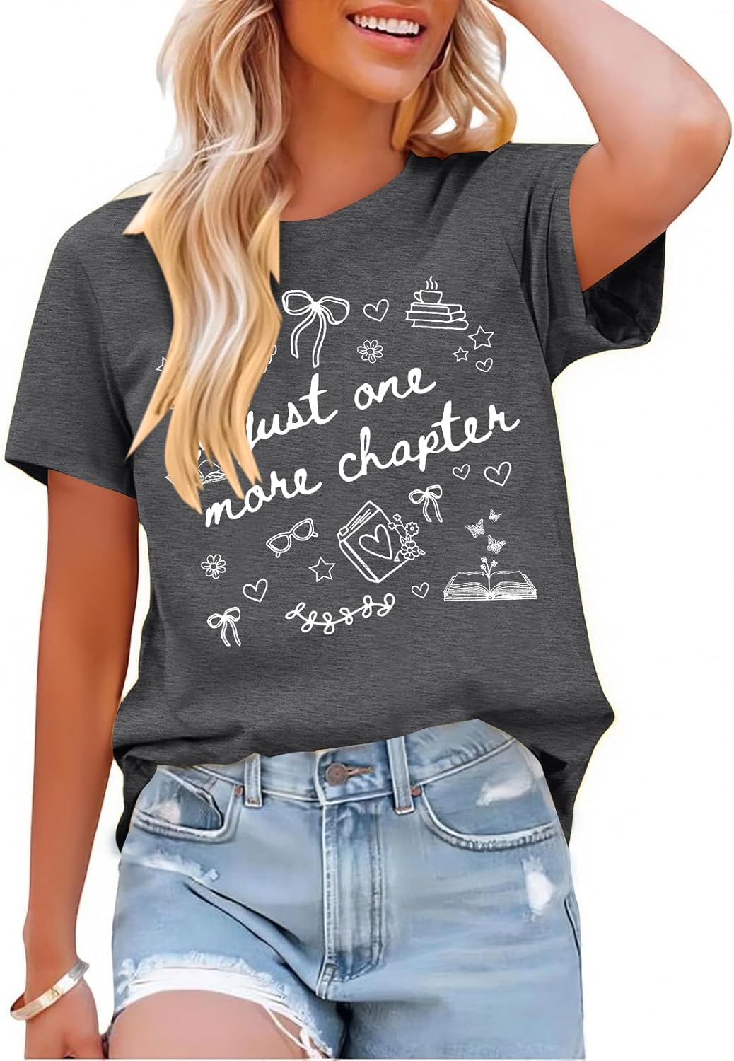 Book Shirt for Women Reading Teacher Shirts Book Lover Tshirt Cute Bookworm Womens T Shirt Teacher Short Sleeve Tops - Image 8