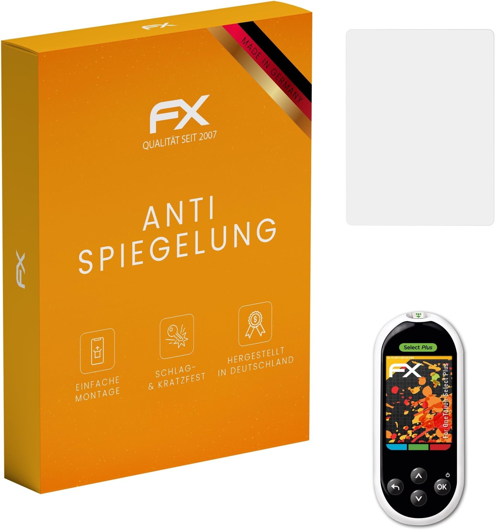 Screen Protector compatible with OneTouch Select Plus Screen Protection Film, anti-reflective and shock-absorbing FX Protector Film (2X)