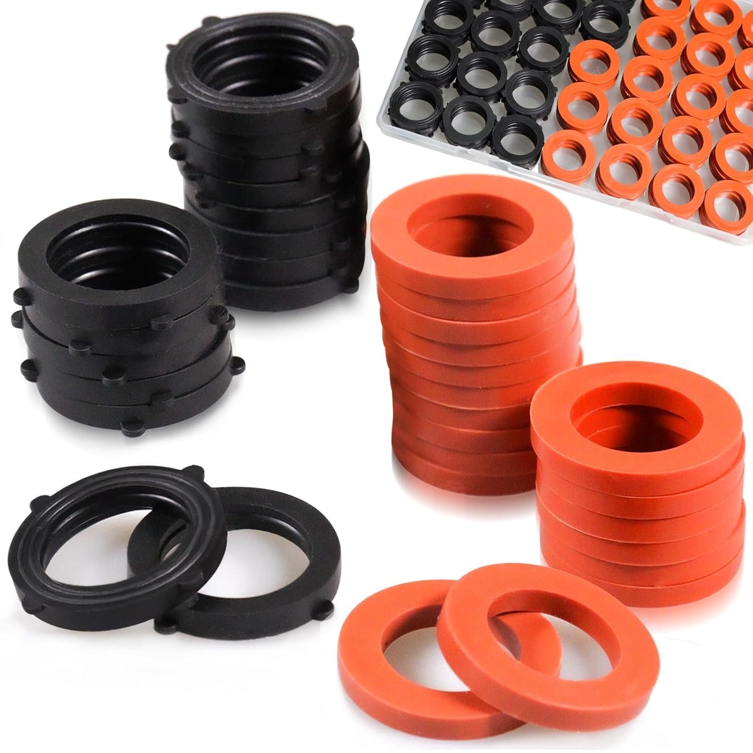 ZDBB 80 Pcs Garden Hose Gasket Rubber Seal