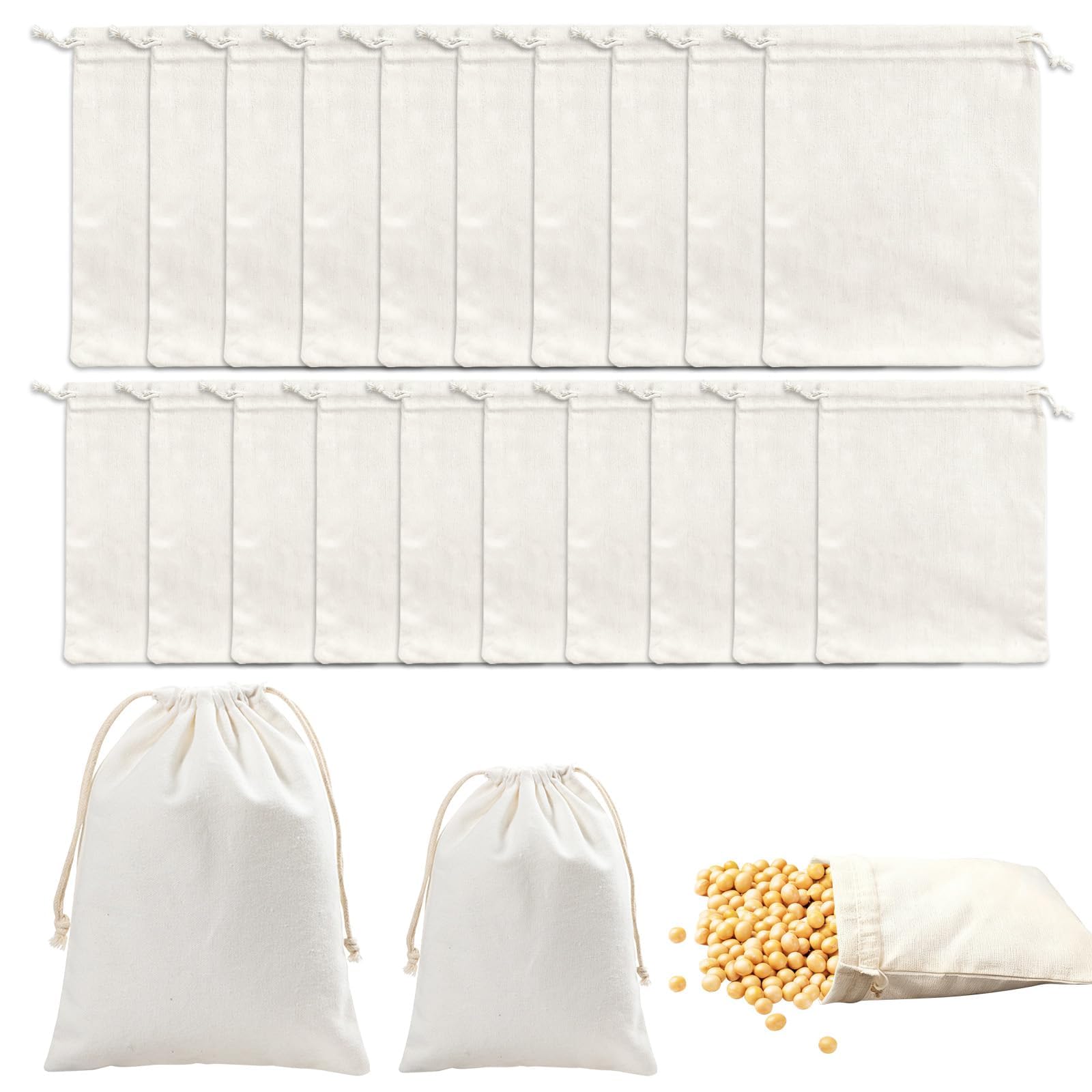 Bolsas de tela para pintar recuerdos de comunión y saquitos para dulces artesanales
