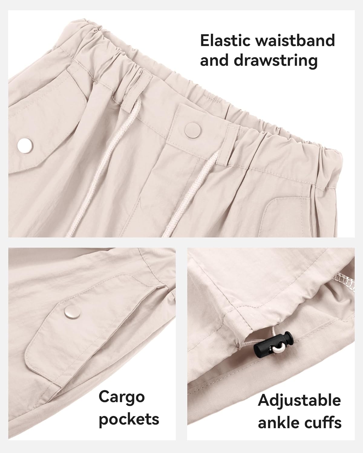 KEREDA Cargo Pants for Girls Baggy Joggers Pants Kids Clothes with Pockets 6-14Y - Image 4