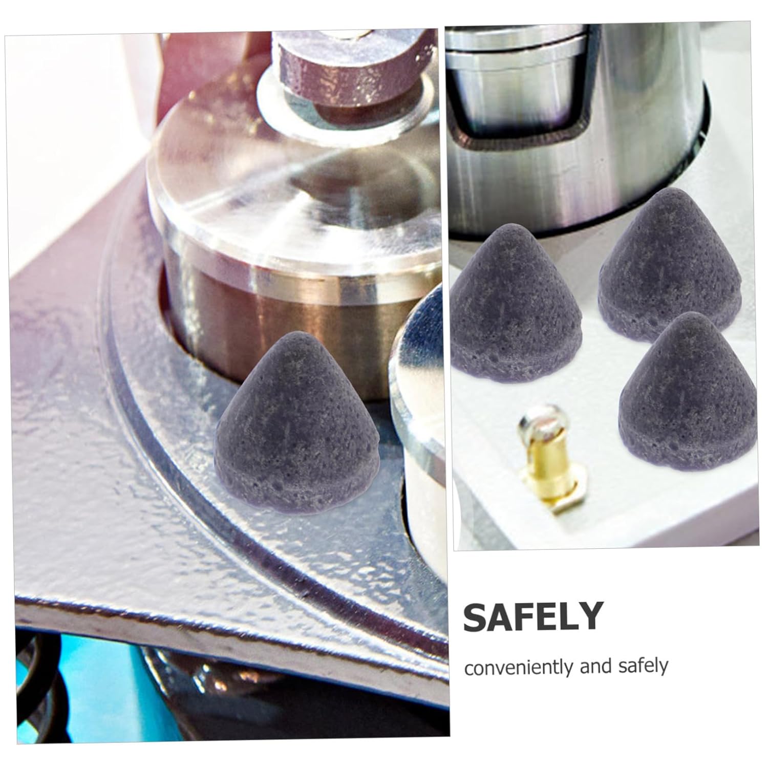 3pcs Fast Buffing Resin Abrasive Polishing Media for Grinding Machine for Craft Finishing Provides Smooth Polishing Effect Compatible Tumblers