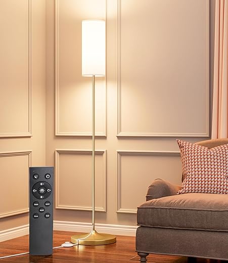 luckystyle LED Floor Lamp for Living Room, Dimmable…