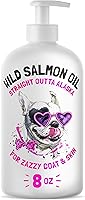 Vista 12 de Aceite de salmón salvaje de Alaska para perros y gatos – Pure Fish Omega 3 6 9 ácidos grasos líquidos EPA DHA – Suplemento para la piel y el pelaje