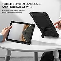Vista 7 de Para Walmart Onn 11 Tablet Pro 2023 Modelo a prueba de golpes para niños, resistente funda híbrida con correa de hombro incorporada con soporte