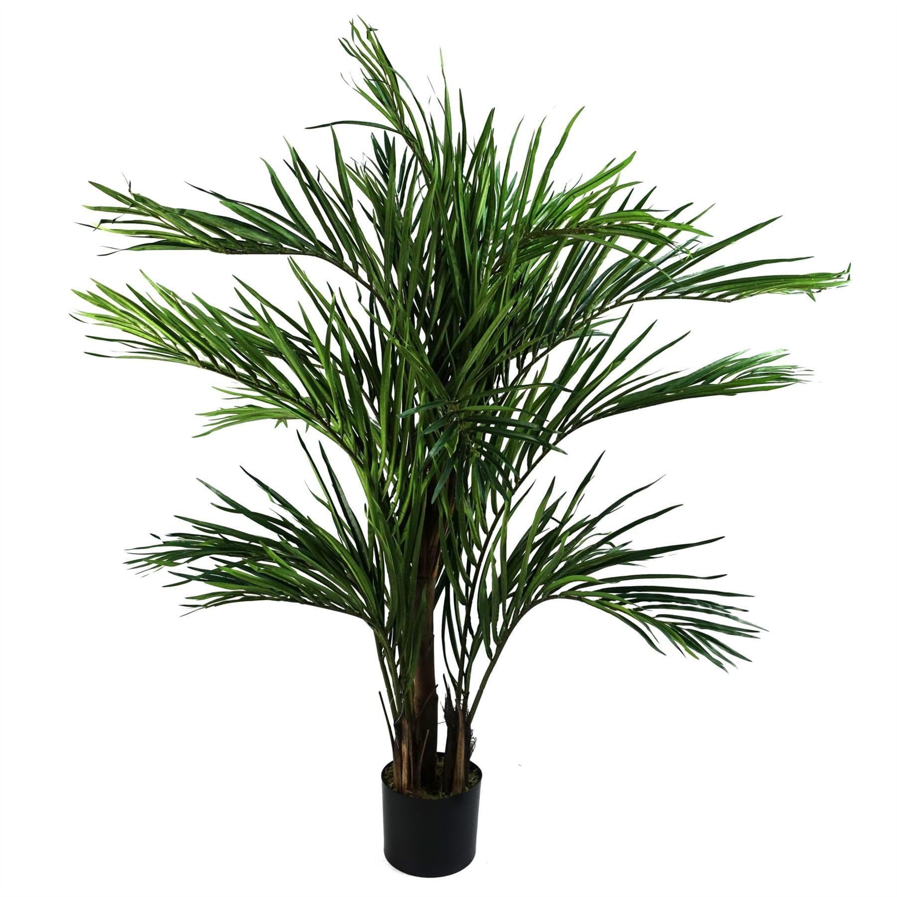 Botanik Areca Palm Artificial Tree 4ft Black