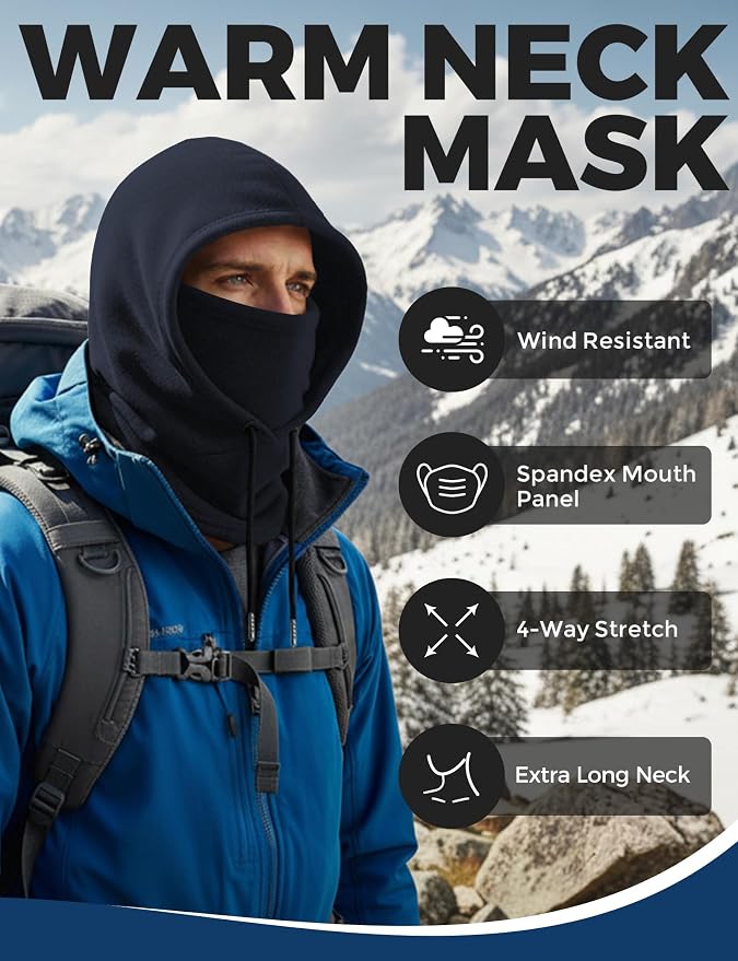 Balaclava AURUZA para esquí térmica y transpirable miniatura 3