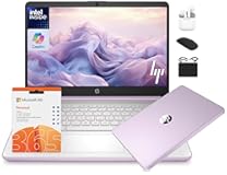 HP 14 Laptop Student Business 2025 Flagship Computer&comma; AI Copilot&comma; 4-Core 13th Gen Intel CPU&comma; 16GB RAM 628GB Storage &lpar;128GB UFS&plus;500GB Ext&rpar; 1-Yr Office 365 Long Battery HubxcelAccessory Win 11S Lavender