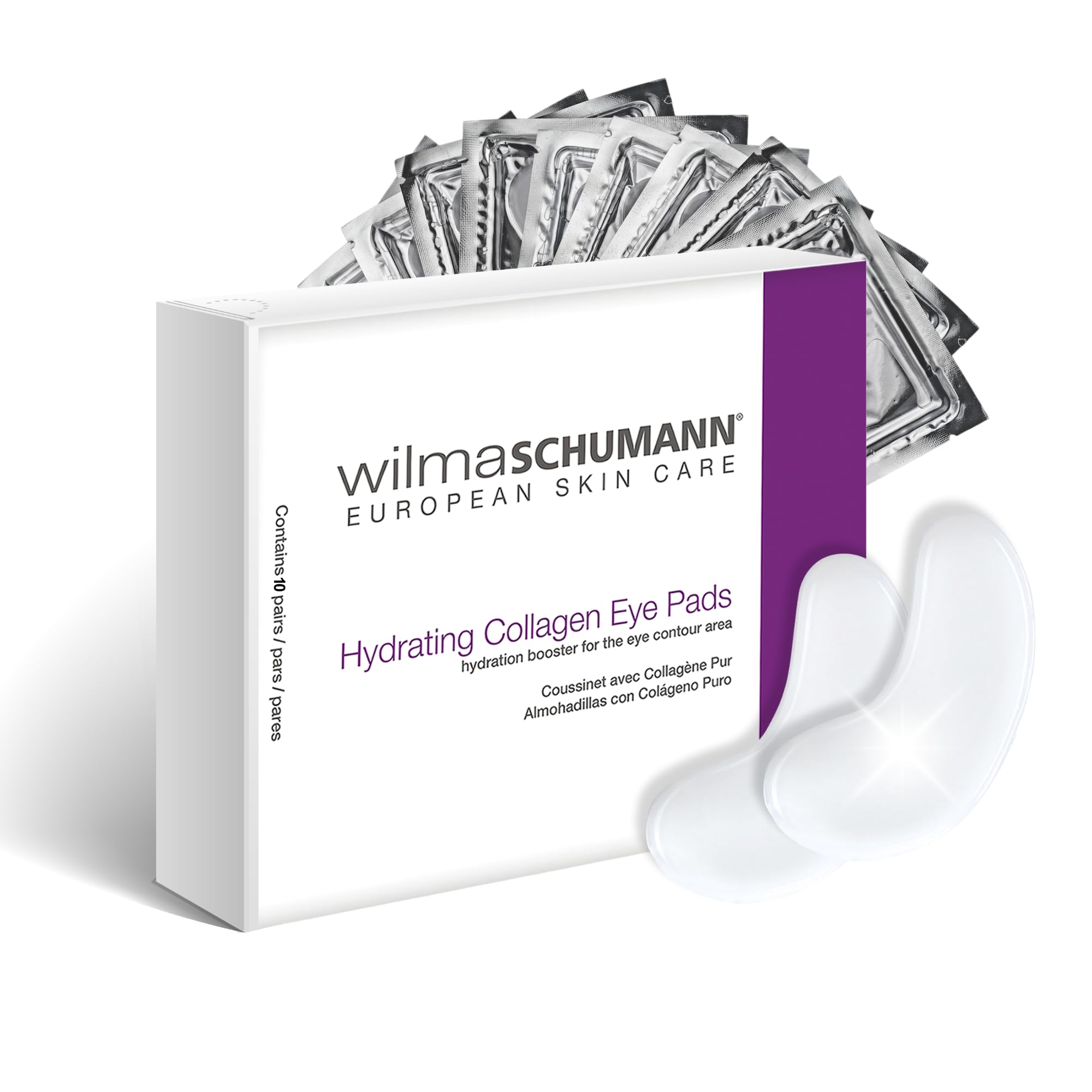 WILMA SCHUMANNCollagen Under Eye Patches, Dark Circle & Wrinkles Under Eye Mask, Pack of 10