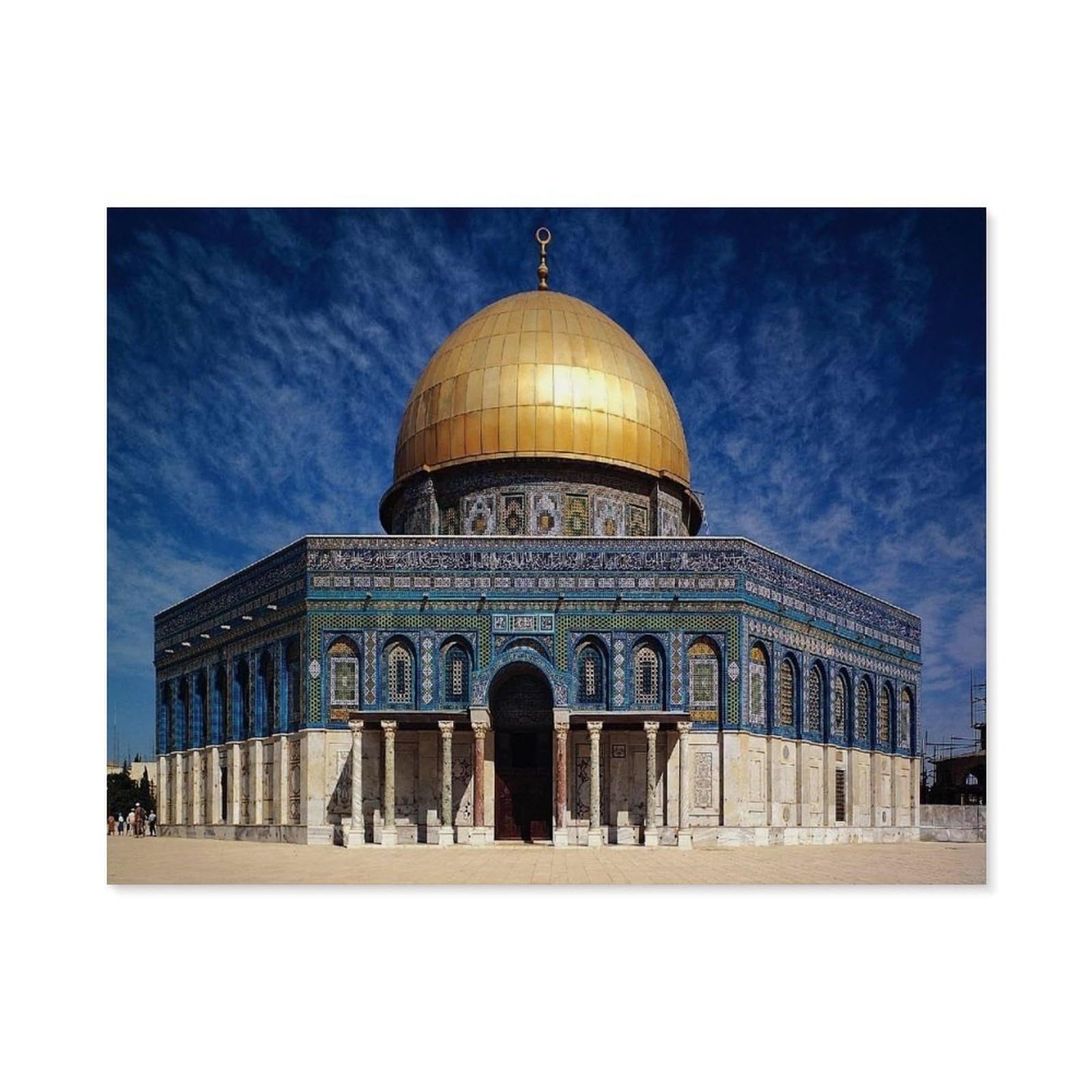 Gsbrsnts A11 Paint By Numbers，Al-Aqsa Mosque In The Old City Of Jerusalem，Diy Paint By Numbers Kits For Adults Kids,Canvas Oil Painting With Brushes And Acrylic Pigment Paint By Numbers Arts Craft (20X30cm）-C4