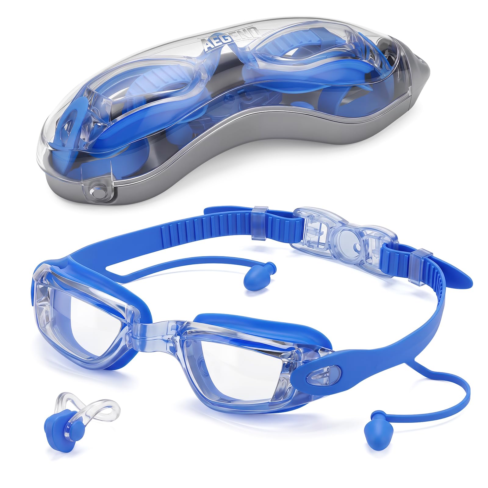 Aegend Swim Goggles, Swimming Goggles No Leaking Full Protect Adult Youth