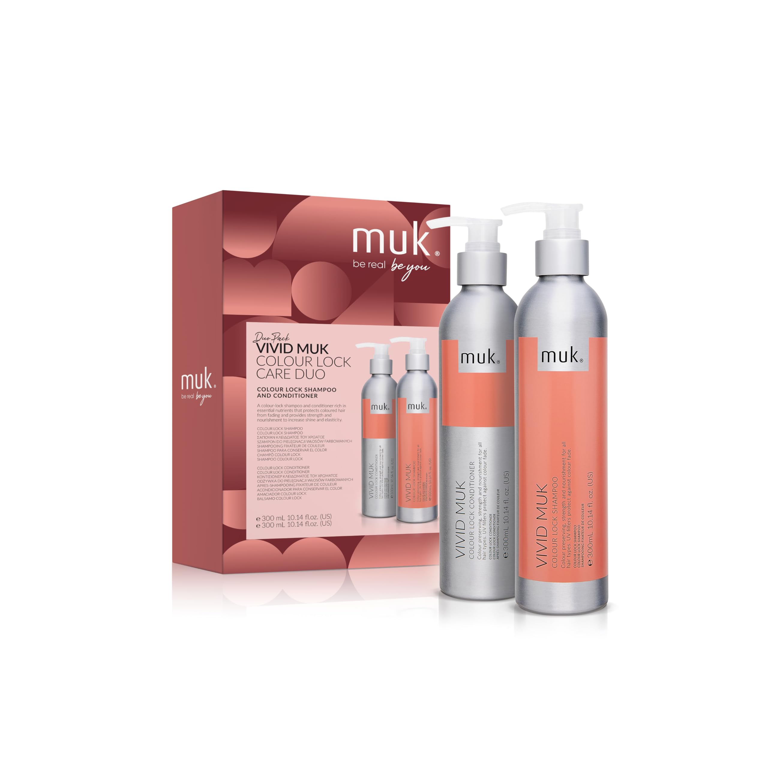 Vivid Muk Colour Lock Shampoo + Conditioner Combo - 2025/26 Packaging