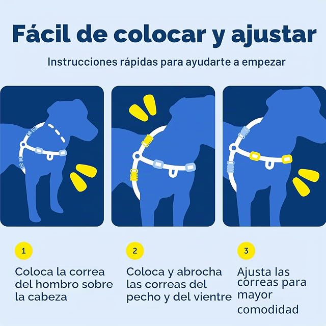 Foto 8 de 8 de PetSafe® Deluxe Easy Walk® - Arnés para Perro, sin tirones, Ideal para Caminar y Entrenar, Acolchado cómodo…