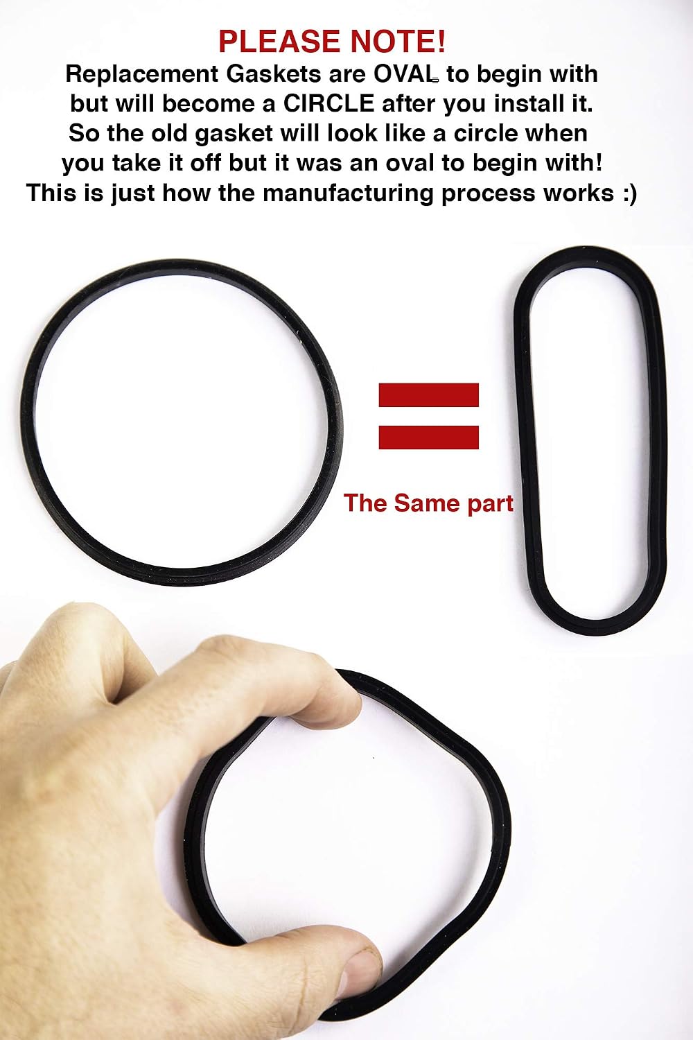 2 Pack Replacement Rubber Gasket Seal Ring 30 oz Tumbler Vacuum Stainless Steel Cup Flex Spare Fits Yeti Fits Ozark Trail Fits Rocky Mountain Top Lid CocoStraw Brand (2 Pack Gaskets - 30oz) image 5