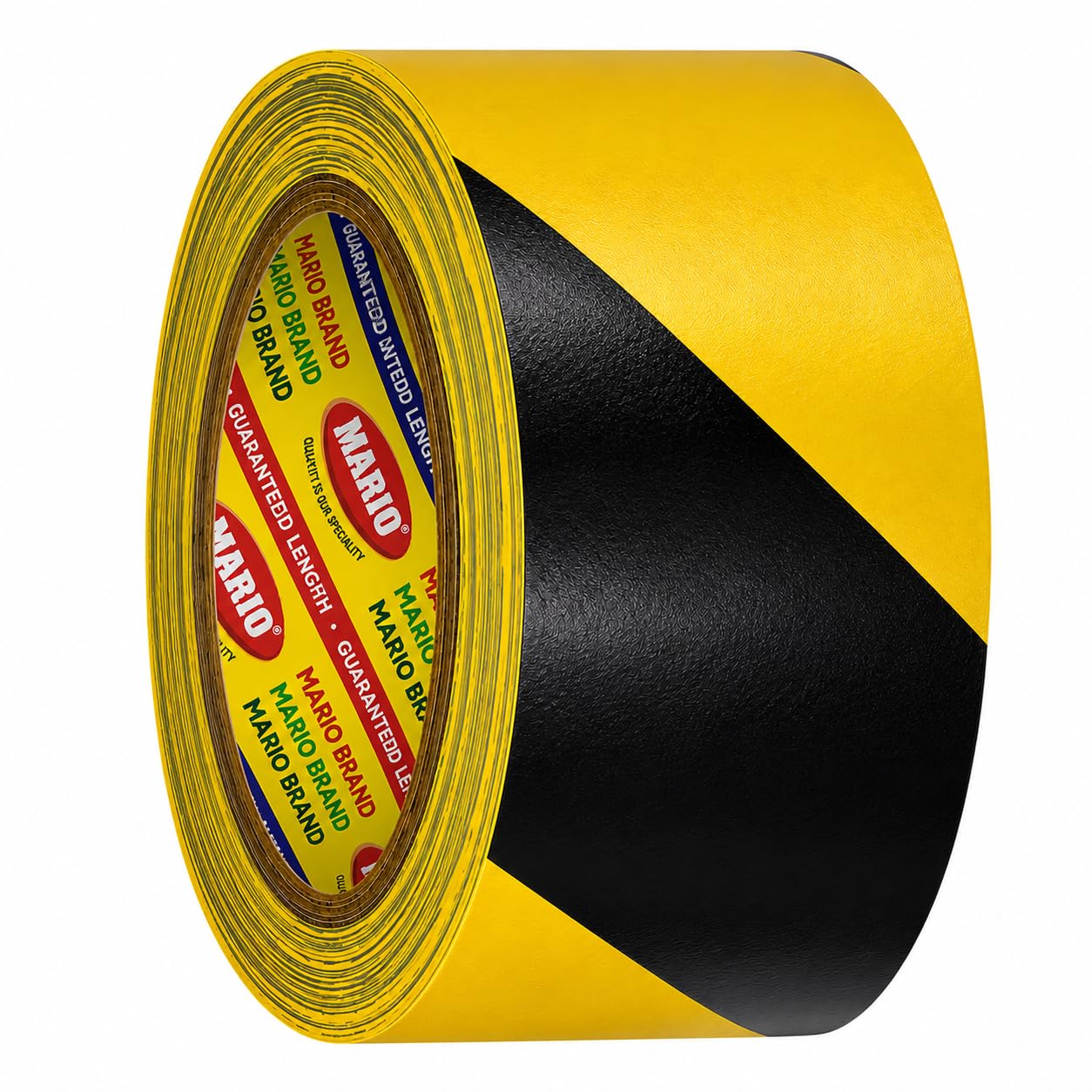 Mario Floor Marking Self-Adhesive Safety Caution Tape – Yellow Black Zebra Design | High-Visibility PVC Vinyl Tape | Width 48mm x Length 15m | Pack of 1-image-22