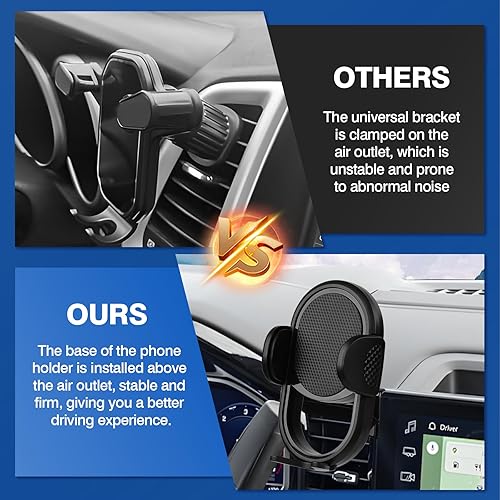 Vista 80 de Autorder Soporte de teléfono de automóvil para Toyota C-HR CHR 2019-2022, soporte de teléfono con organizador de tablero, pantalla de 8 pulgadas