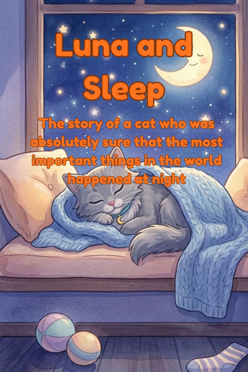 Luna and Sleep. The story of a cat who was absolutely sure that the most important things in the world happened at night: A gentle picture book for ... matters too (The Adventures of Luna the Cat)