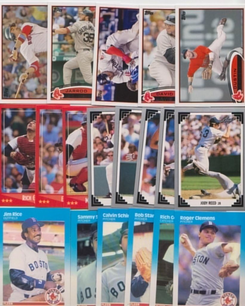 300+ Red Sox Baseball Cards/All Different with 2019 Topps Red Sox Team Set Series 1 and 2