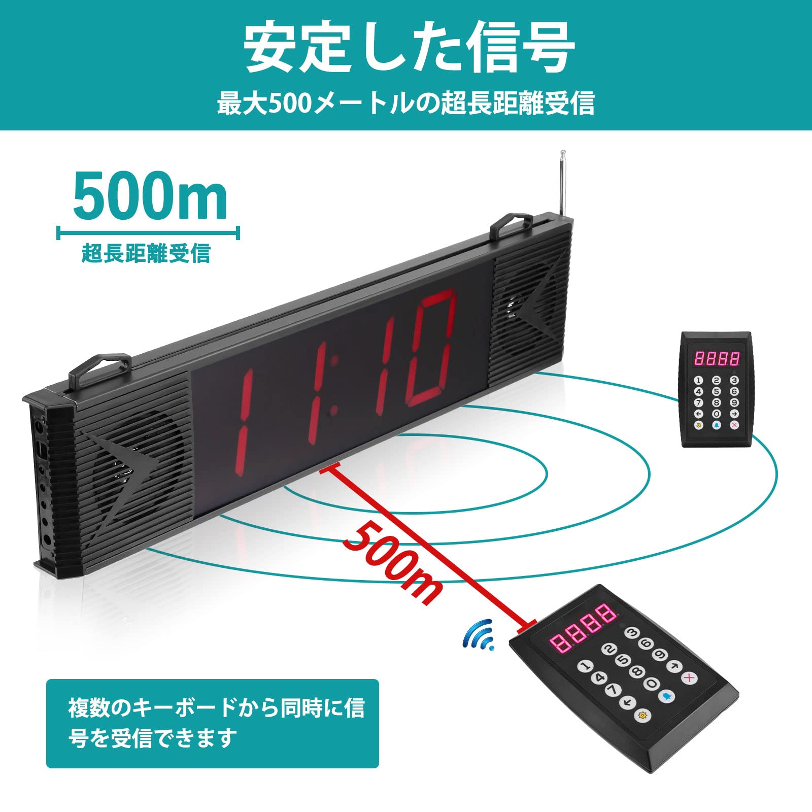 ⑩▲コードレスチャイム【8席(16)】ワイヤレスコールチャイムSET