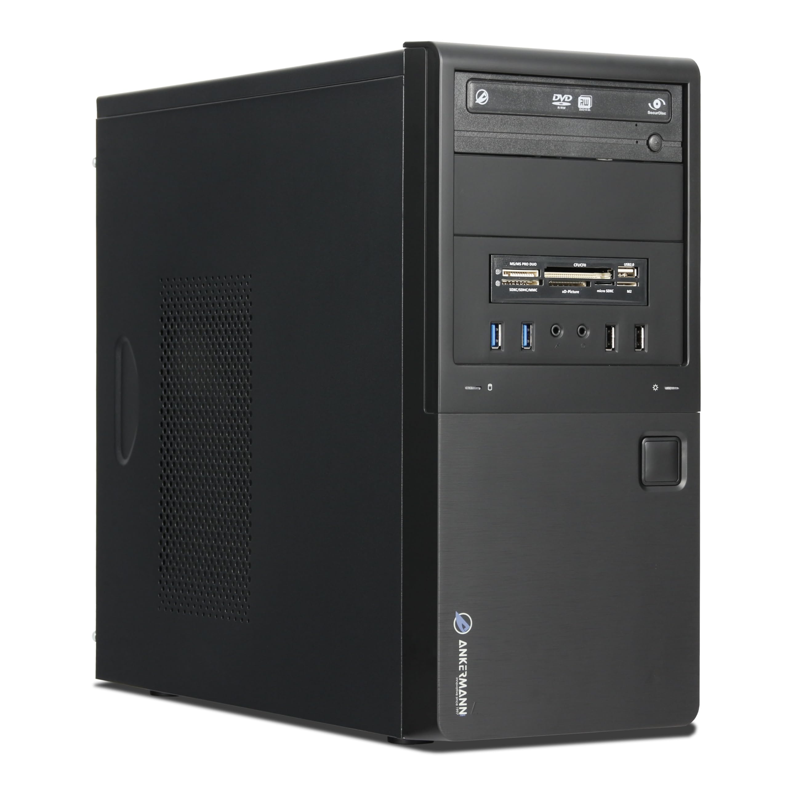 Ankermann Business Work V3 | AMD Ryzen 5 5600GT | 16Go RAM | 480GB NVMe SSD | Windows 11 | WiFi | Libre Office