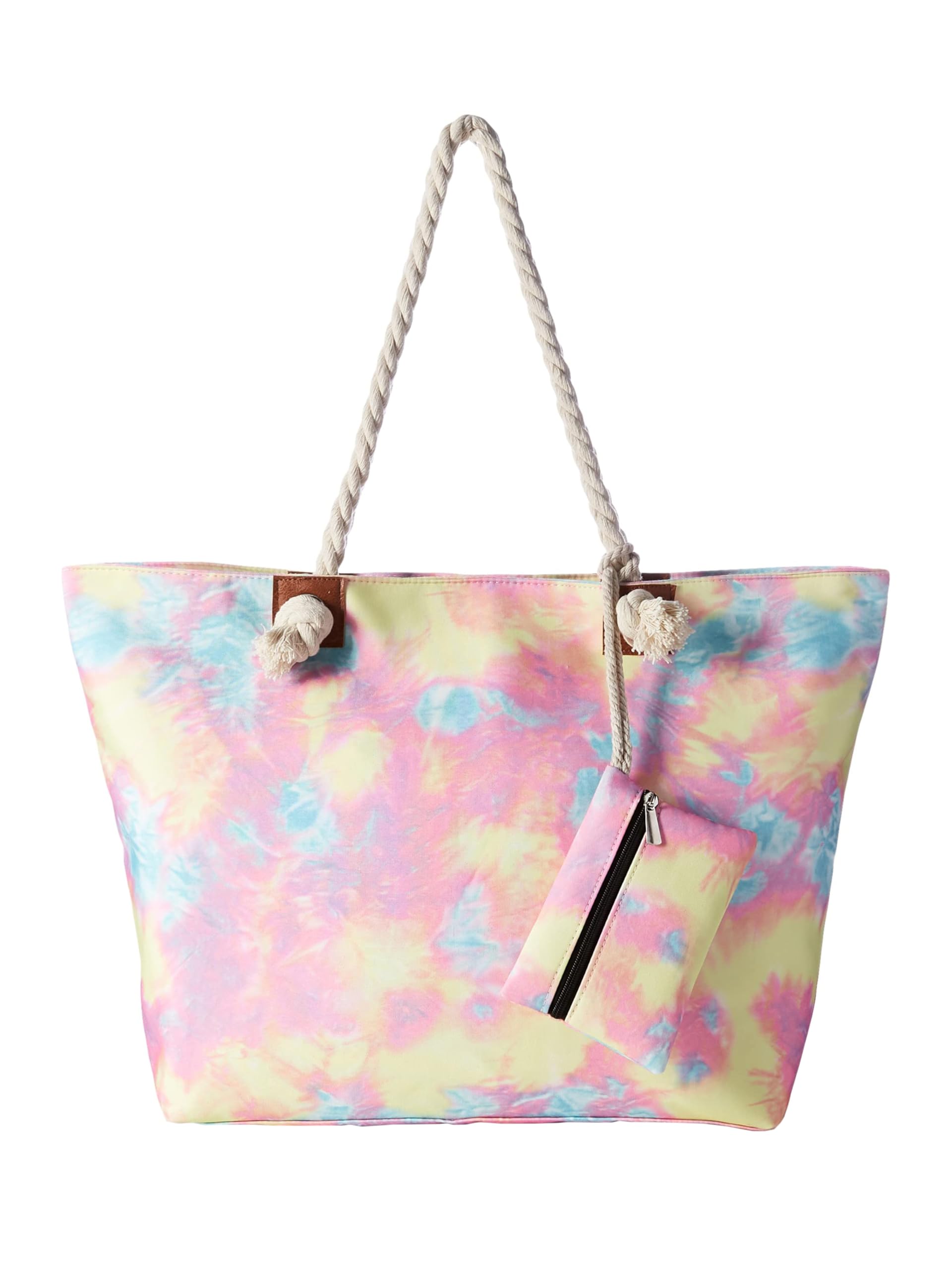 DonDon große Strandtasche XXL mit Reißverschluss - Umhängetasche Damen - große Badetasche für Urlaub vielseitige Shopper Tasche Damen für Strand Urlaub Must Haves Beach bag - Retro Batik