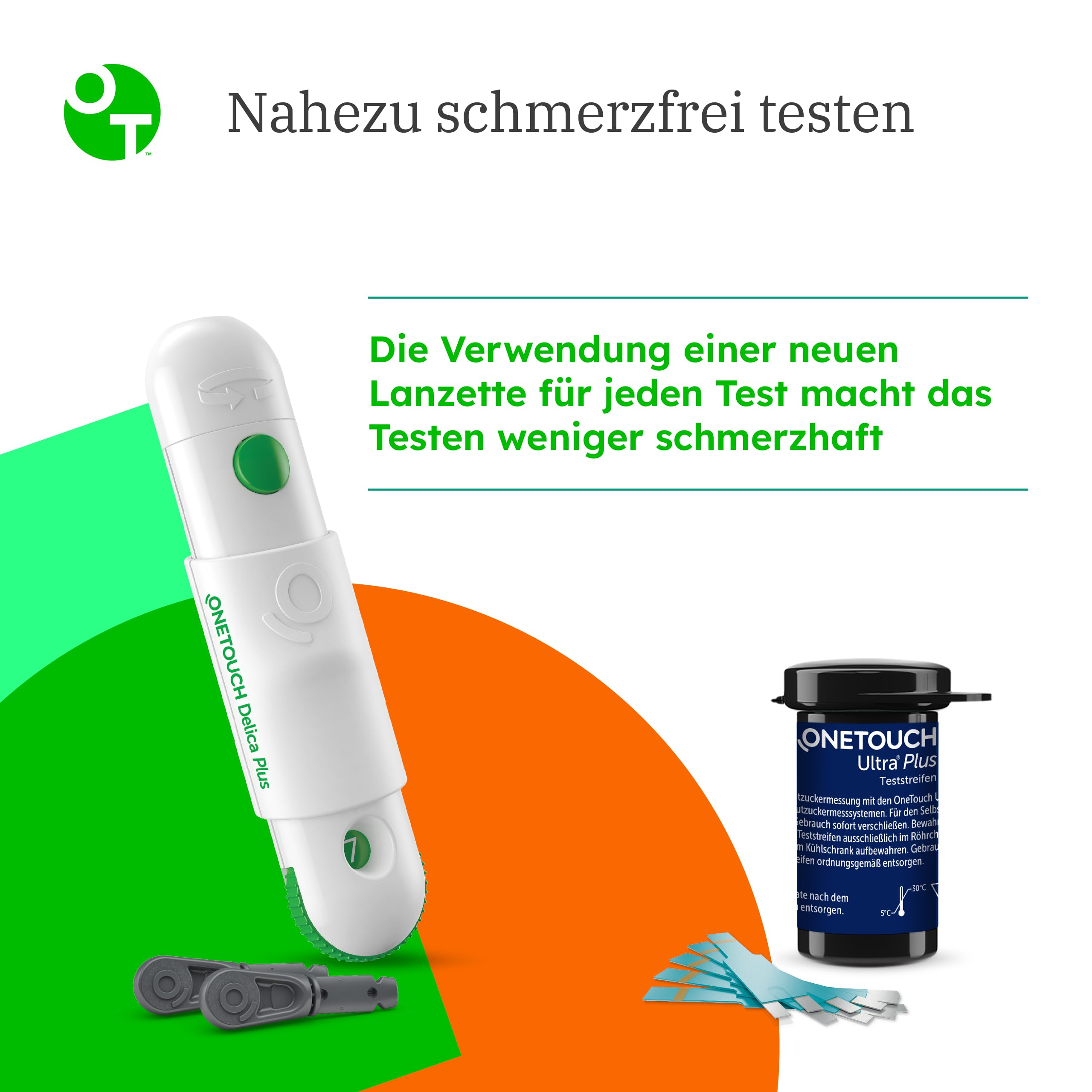 OneTouch Ultra® Plus Blutzuckerteststreifen I 50 Stück I 1 Packung I zur Blutzucker-Messung bei Diabetes (Zucker-Krankheit)