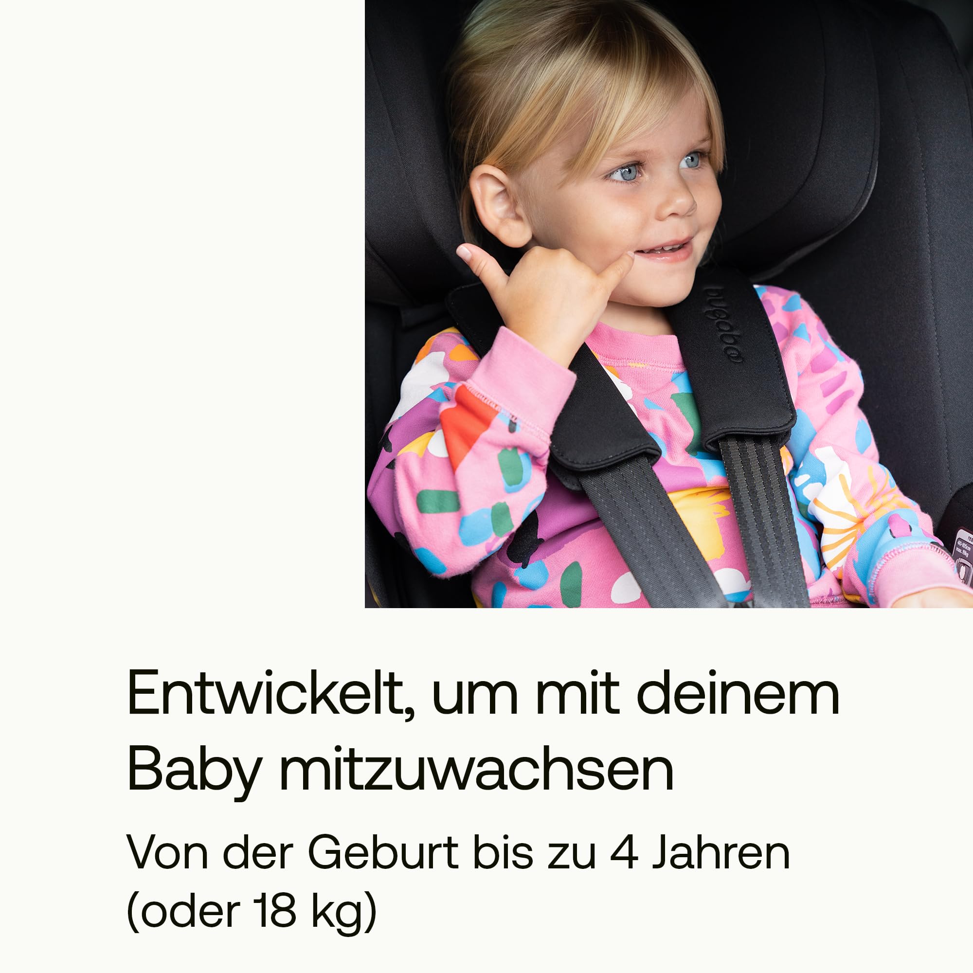 Bugaboo Owl by Nuna Isofix Kindersitz von der Geburt bis 4 Jahre, 0-18 kg | 360 Grad drehbar, Gruppe 0+/1, ultimativer Komfort und Sicherheit, verstärkte Schale und seitlicher Aufprallschutz, Black