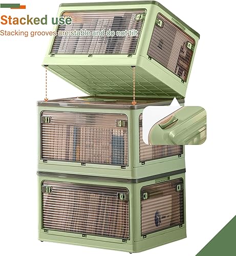 Miniatura 7 de ACPOP Cubo de almacenamiento plegable de plástico de gran capacidad bolsa de almacenamiento de ropa con diseño de mano en ambos lados para mantas