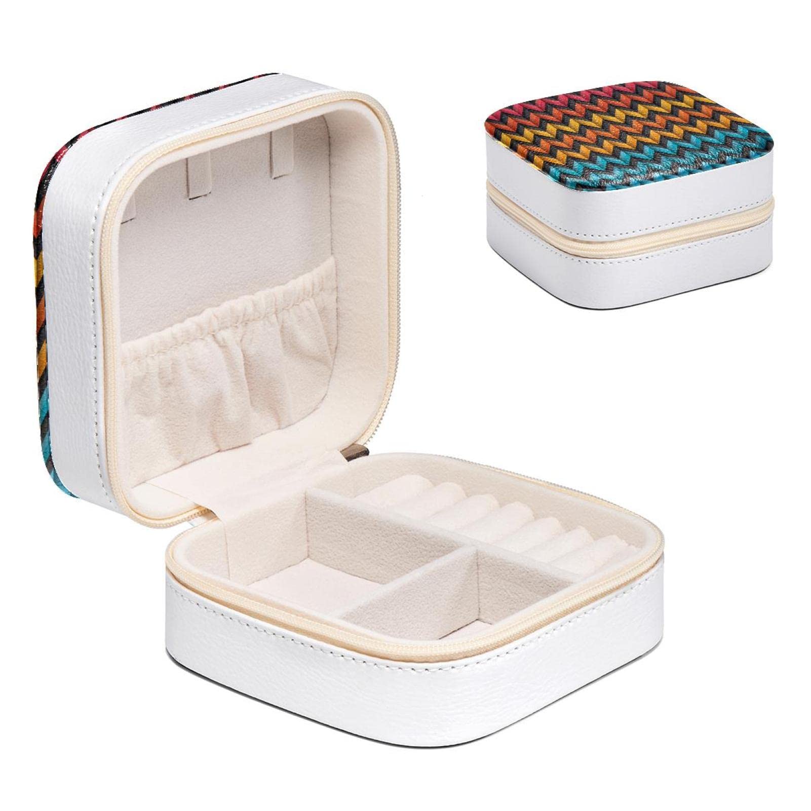 Boîte à bijoux femme noire, organisateur 10.5cm pour bagues